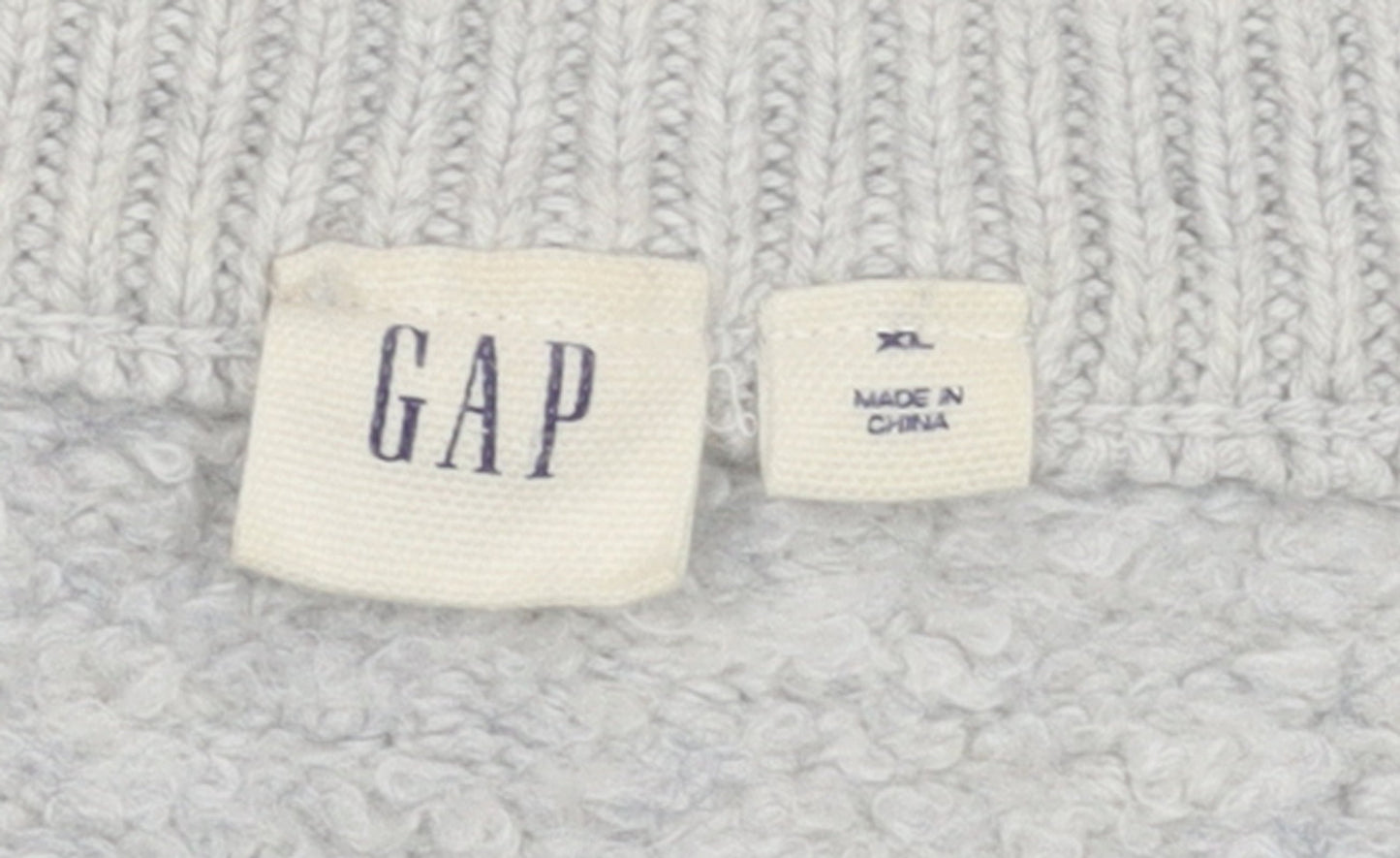 GAP Women’s Grey Wool Blend Crew Neck Pullover Jumper Size XL