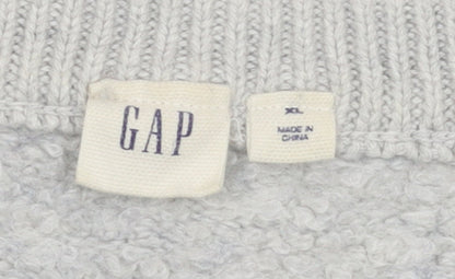 GAP Women’s Grey Wool Blend Crew Neck Pullover Jumper Size XL