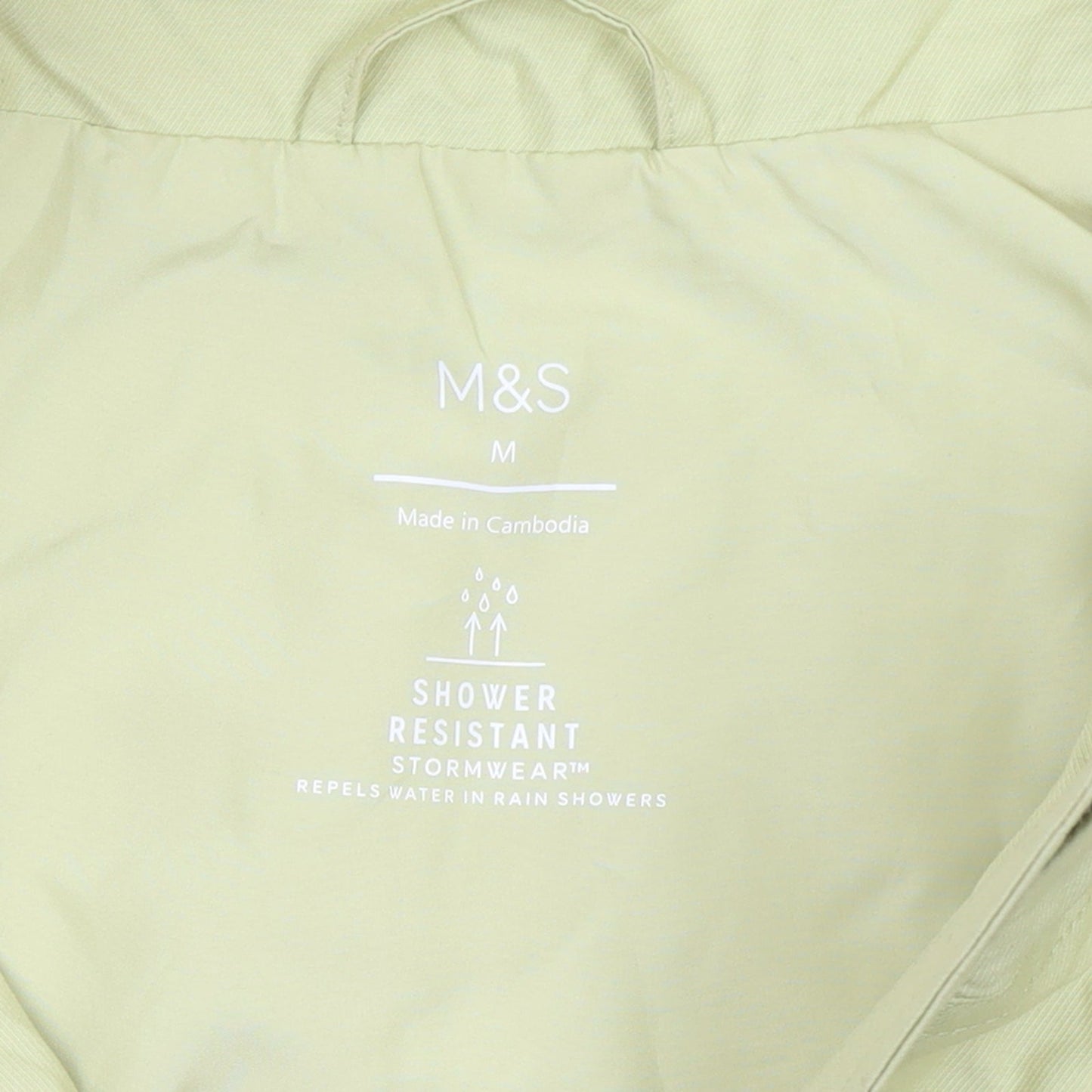 Marks and Spencer Women's Beige M Shower Resistant Windbreaker Jacket
