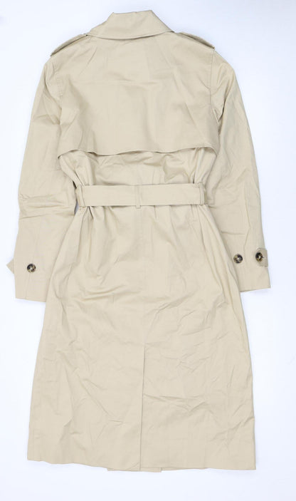 Marks and Spencer Women's Beige Long Trench Coat Size 10 Regular
