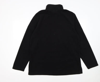 Craghoppers Women Black UK 16 1/2 Zip Fleece Pullover Sweatshirt