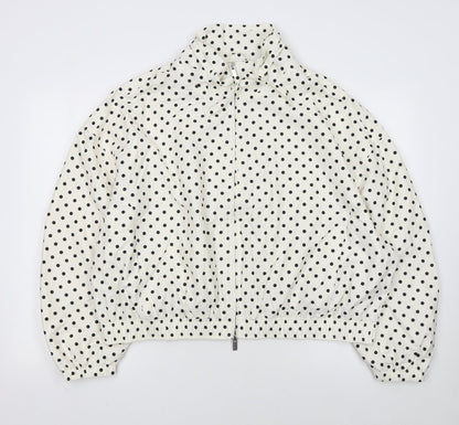Marks and Spencer Women’s Ivory Polka Dot Windbreaker Jacket L