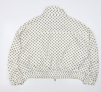 Marks and Spencer Women’s Ivory Polka Dot Windbreaker Jacket L