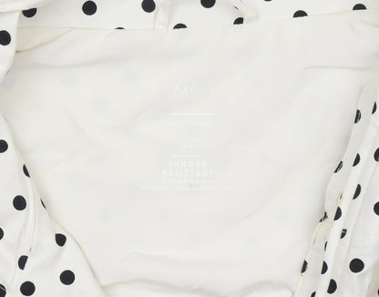 Marks and Spencer Women’s Ivory Polka Dot Windbreaker Jacket L