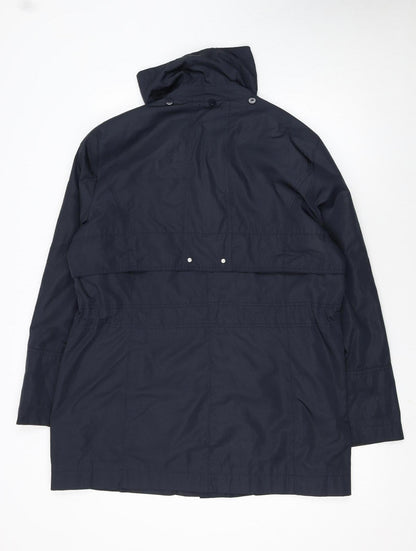 Klass Collection Women's Blue Size 20 Hooded Rain Coat