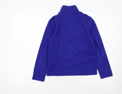 The North Face Boys Blue Fleece 1/4 Zip Sweatshirt Medium Youth
