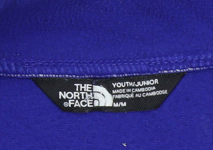 The North Face Boys Blue Fleece 1/4 Zip Sweatshirt Medium Youth