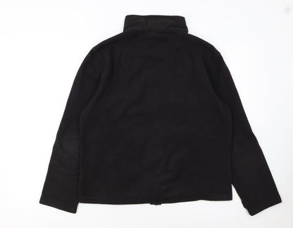 Gelert Men's Black Fleece Full Zip Outdoor Jacket Size S