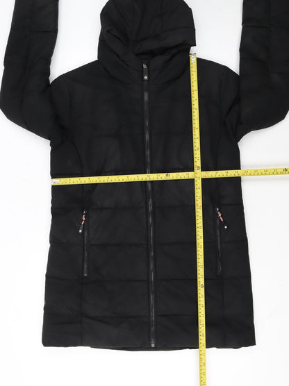 Surfanic Boys Black 13-14 Years Hooded Puffer Jacket Winter Coat