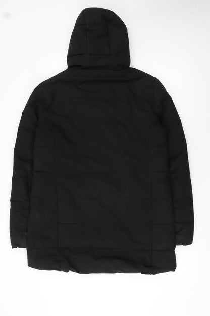 Surfanic Boys Black 13-14 Years Hooded Puffer Jacket Winter Coat