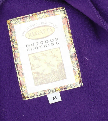 Regatta Women’s Green and Purple Fleece Jacket M Outdoor Zip Up