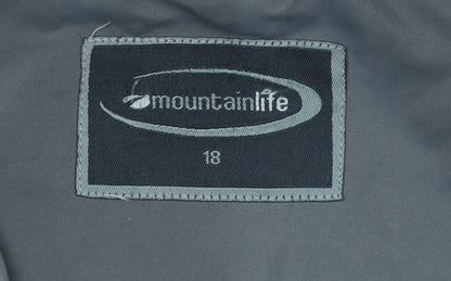 Mountainlife Women's Pink Waterproof Hooded Rain Coat Size 18