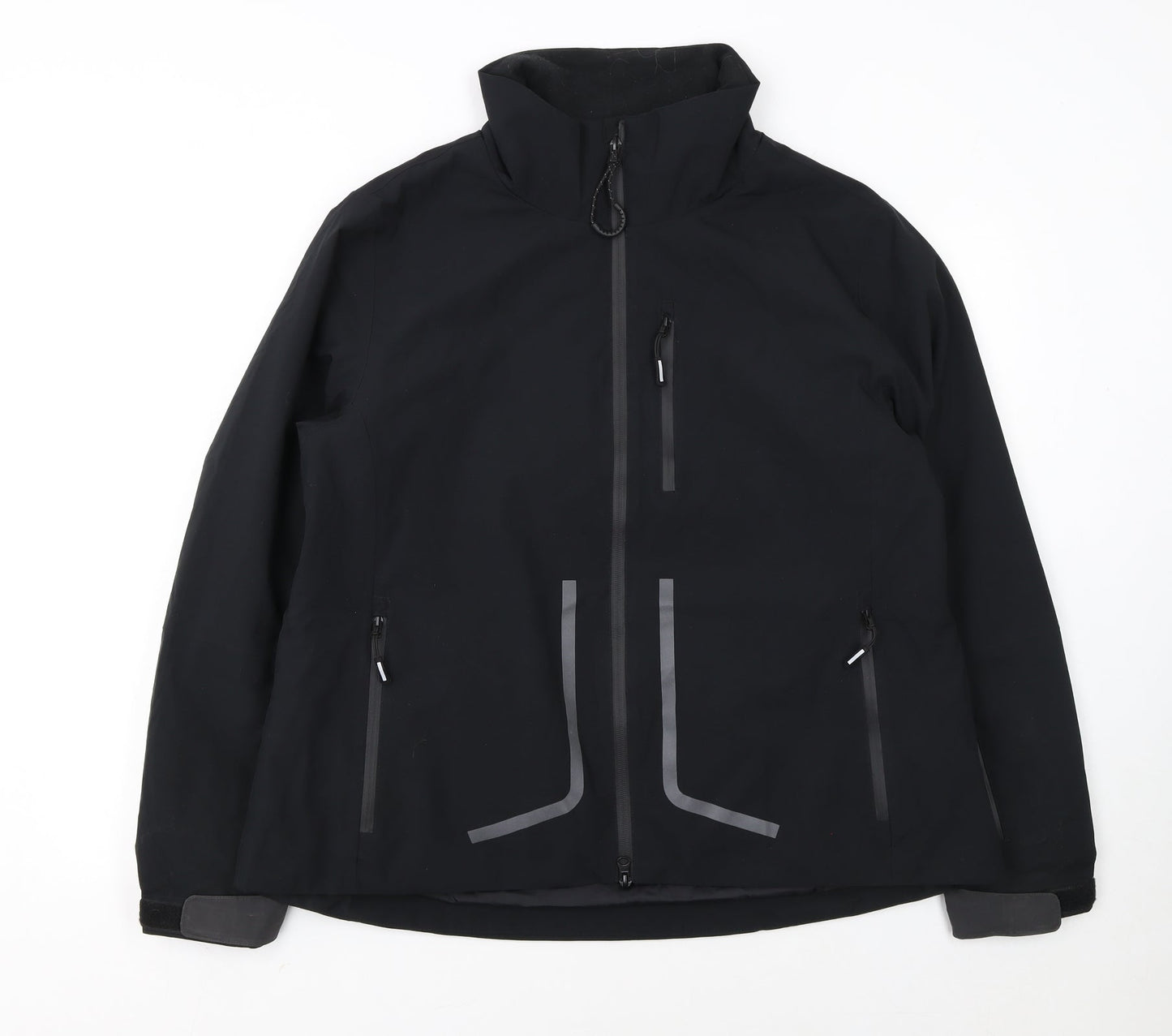 Marks and Spencer Womens Black Size 16 Windbreaker Waterproof Active Jacket