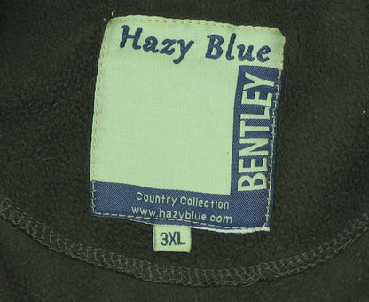 Hazy Blue Men's Brown 3XL Fleece Bodywarmer Waistcoat
