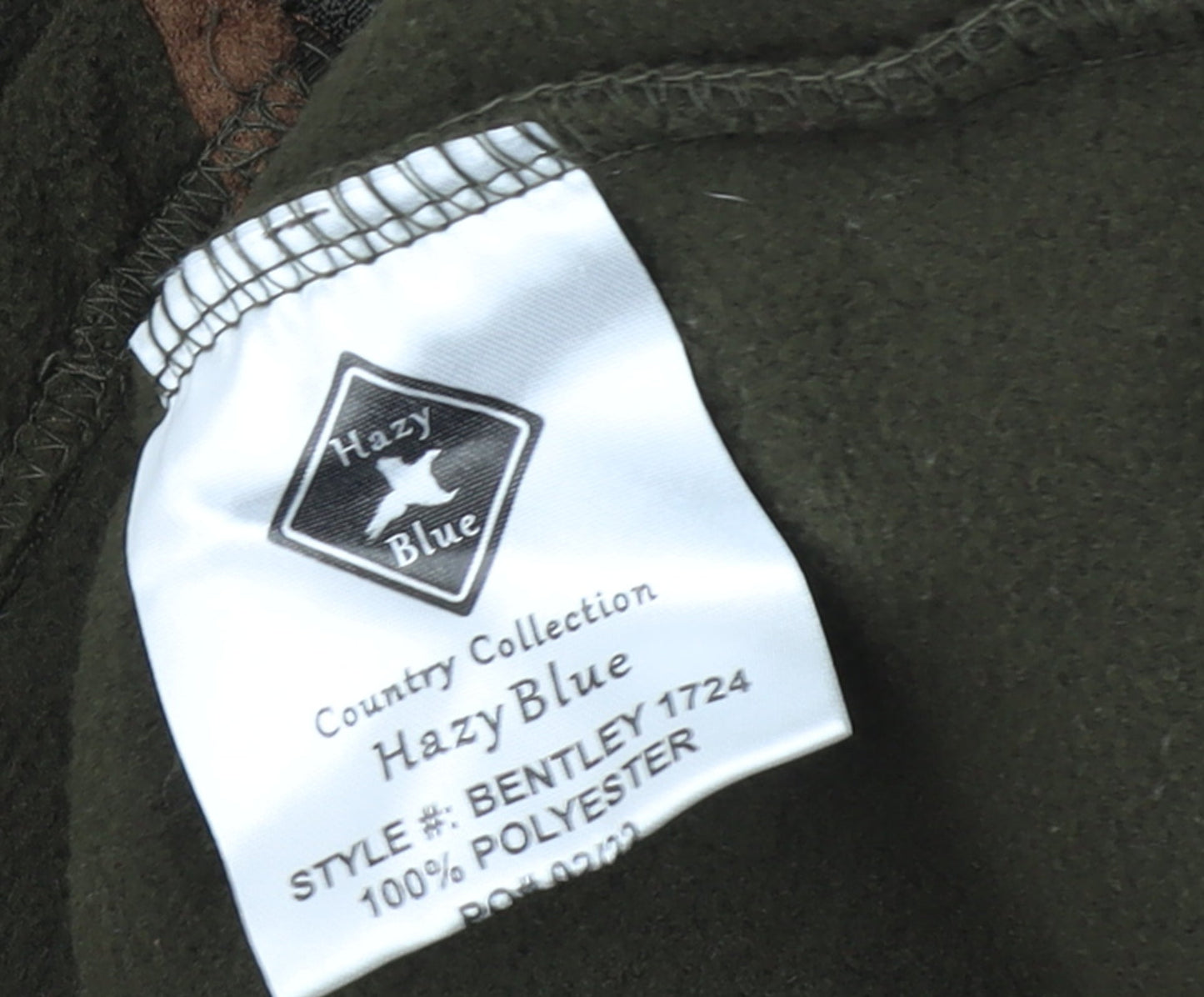 Hazy Blue Men's Brown 3XL Fleece Bodywarmer Waistcoat