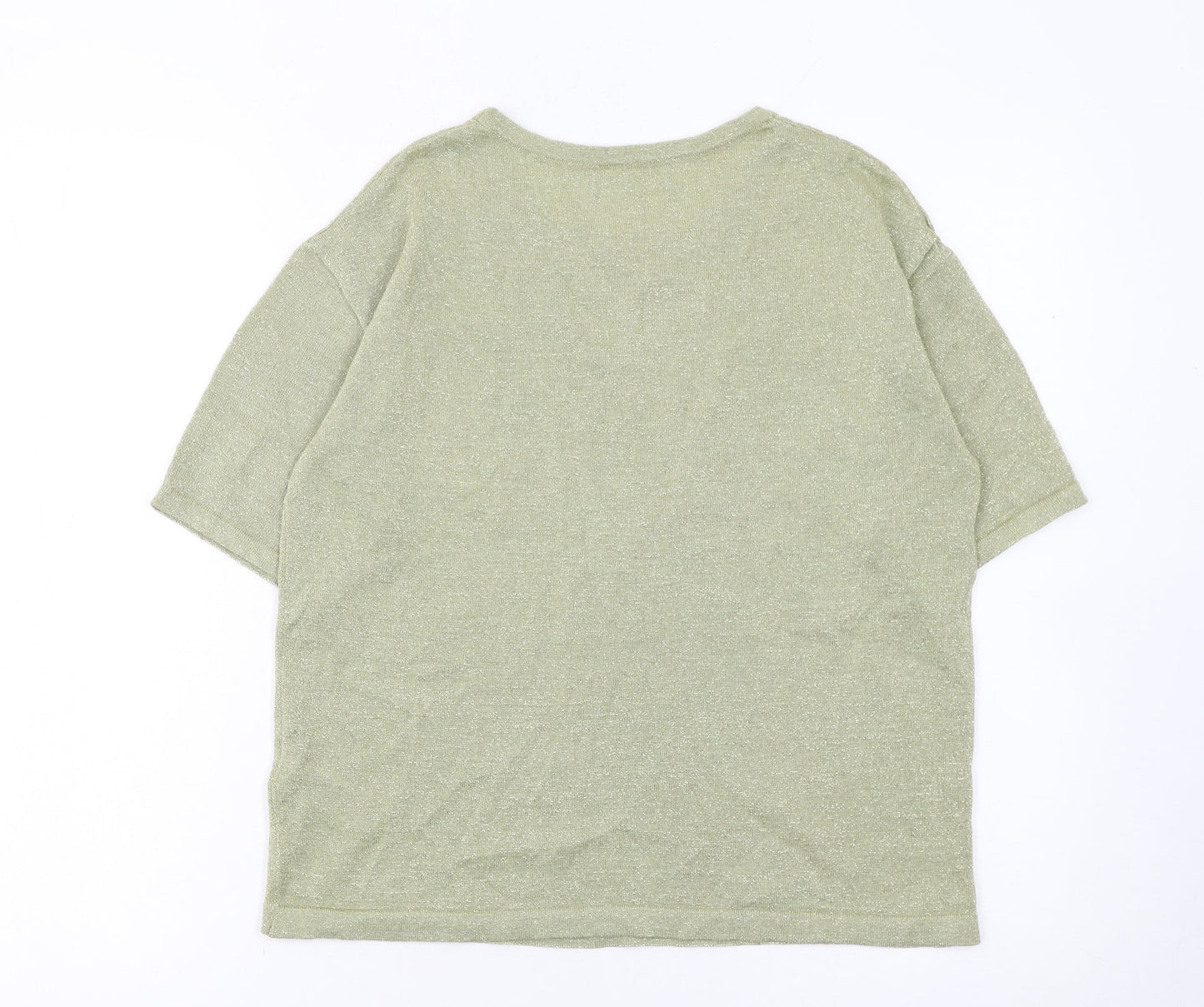 Marks and Spencer Women’s Green Short Sleeve Knit Jumper Size S