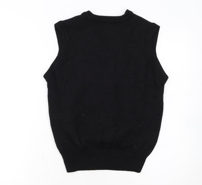 Mizuno Grand Monarch Men's Black Wool Knit V-Neck Vest M
