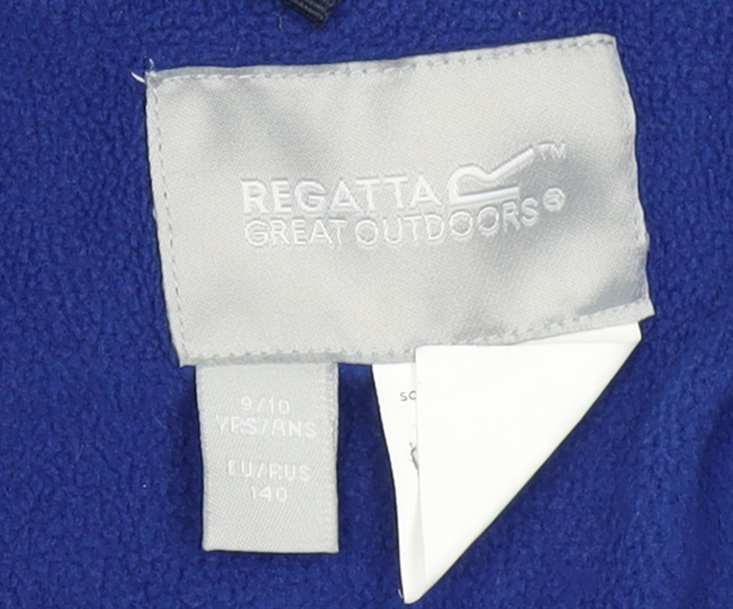 Regatta Boys Blue Colourblock Hooded Puffer Jacket 9-10 Years