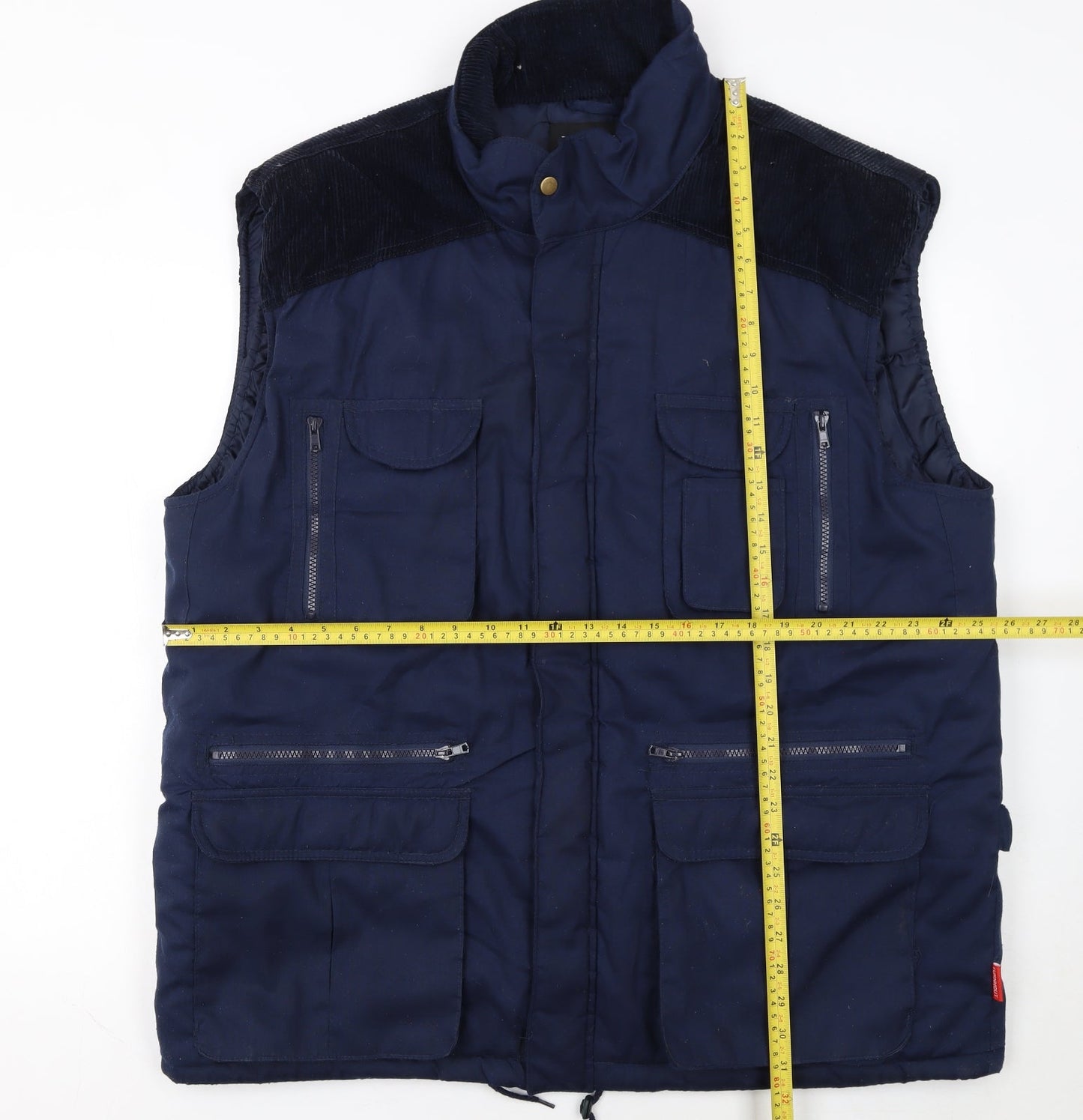 TURNHOUT Mens Blue 2XL Insulated Bodywarmer Waistcoat