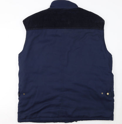 TURNHOUT Mens Blue 2XL Insulated Bodywarmer Waistcoat