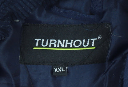 TURNHOUT Mens Blue 2XL Insulated Bodywarmer Waistcoat
