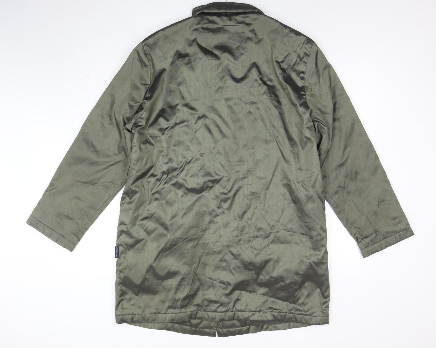 London Fog Women Green M Long Button Overcoat Jacket
