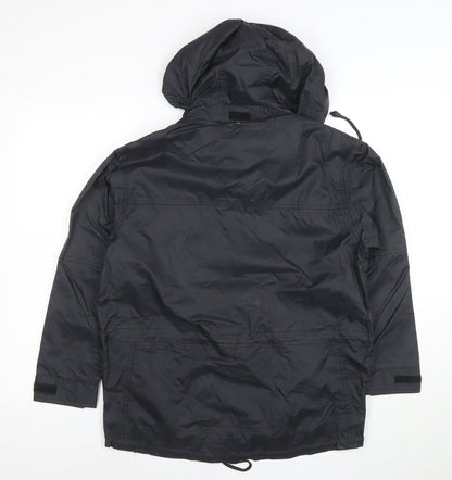 Greenwood Women's Black Hooded Parka Jacket Size 12