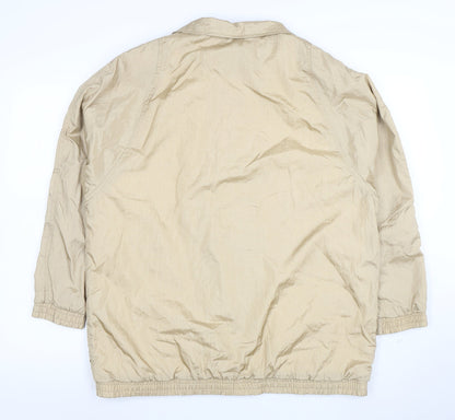 Tudor Court Women's Beige Nylon Lined Mid-Length Jacket Size L