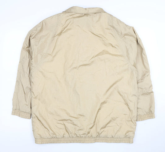 Tudor Court Women's Beige Nylon Lined Mid-Length Jacket Size L