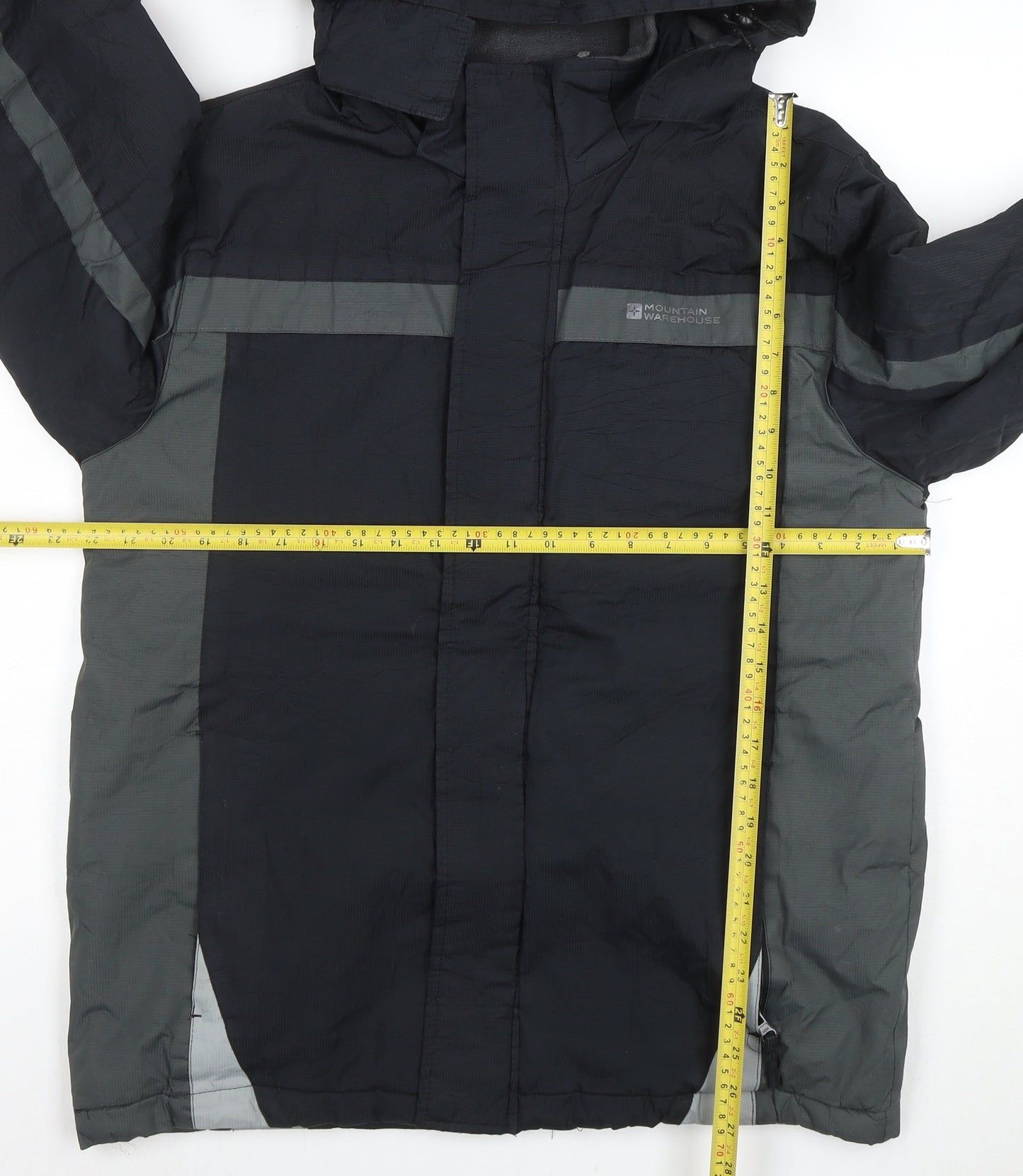 Mountain Warehouse Men's Black Waterproof Hooded Parka Jacket M