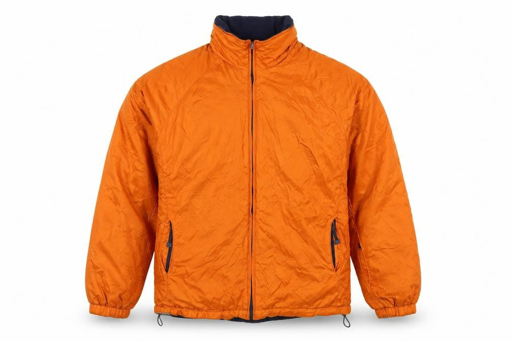 Croft & Barrow Men's Orange Reversible Nylon Full Zip Jacket L