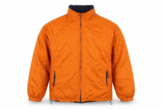 Croft & Barrow Men's Orange Reversible Nylon Full Zip Jacket L