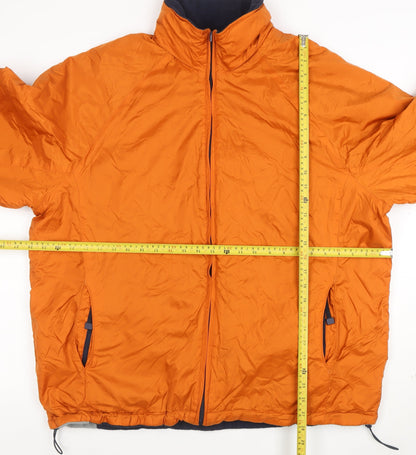 Croft & Barrow Men's Orange Reversible Nylon Full Zip Jacket L