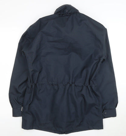 Siggi Men's Blue Waterproof Hooded Rain Coat Jacket Size S Regular Fit