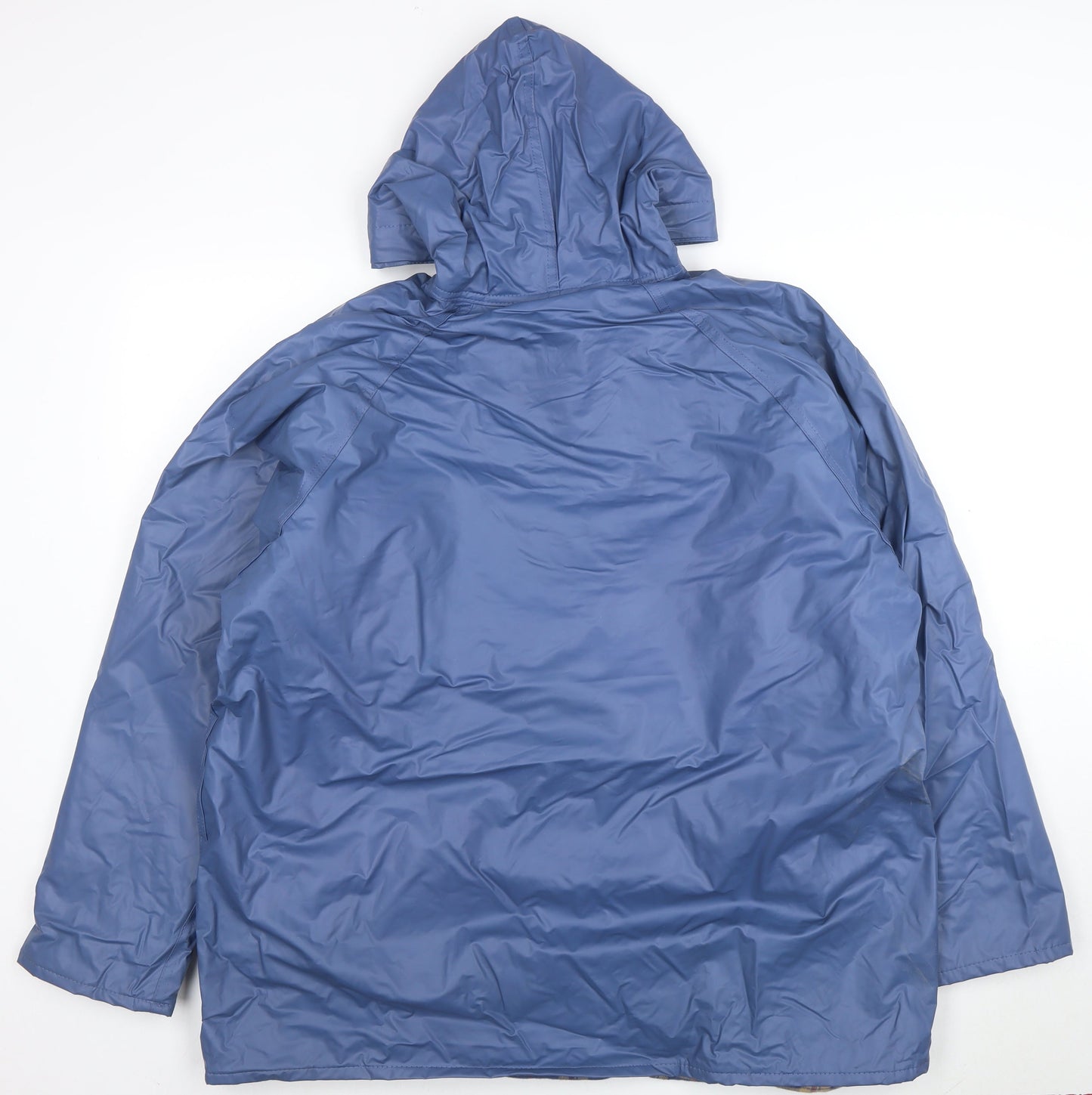 Misty Harbor Women’s Blue Hooded Waterproof Rain Coat Jacket XL