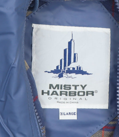 Misty Harbor Women’s Blue Hooded Waterproof Rain Coat Jacket XL