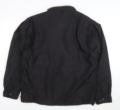 Chaps Men's Black Full Zip Lined Softshell Jacket Size S