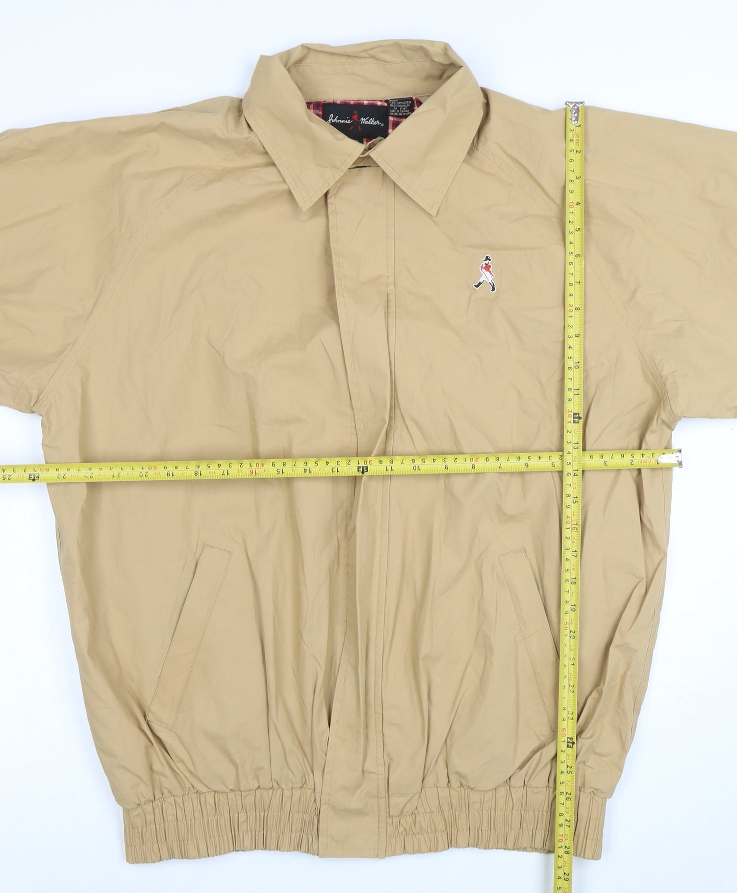 Arnold Palmer Men's Beige XL Bomber Jacket Lightweight Cotton Nylon