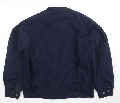 Citation Men's Blue Bomber Jacket Size 40 Wool Lined Vintage Style