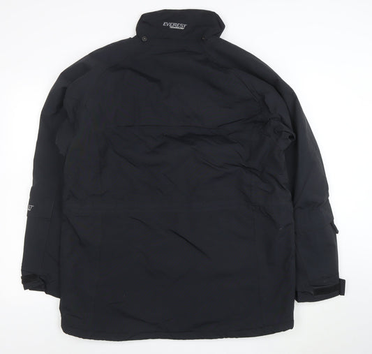 Everest Technology Women’s Black Waterproof Parka Jacket Size 16