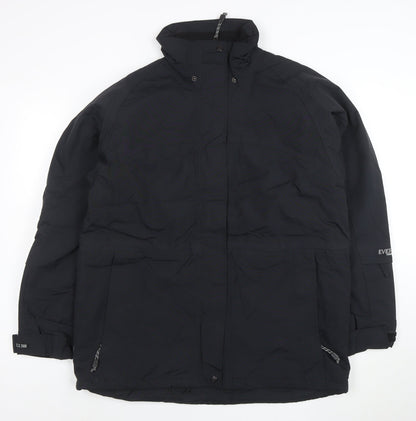 Everest Technology Women’s Black Waterproof Parka Jacket Size 16