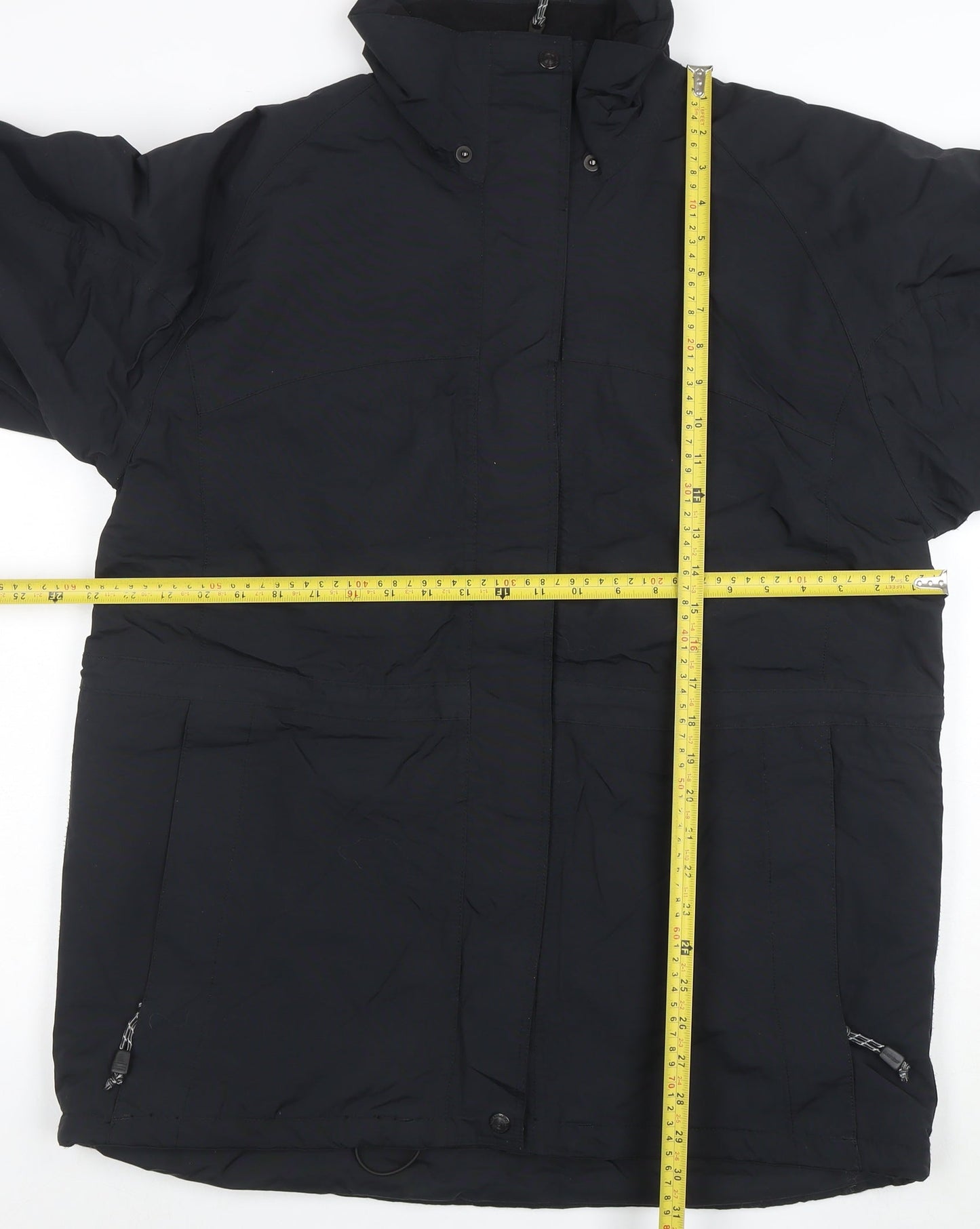 Everest Technology Women’s Black Waterproof Parka Jacket Size 16