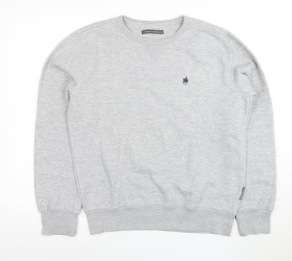 French Connection Mens Grey Cotton Crew Neck Sweatshirt M