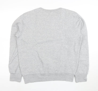 French Connection Mens Grey Cotton Crew Neck Sweatshirt M