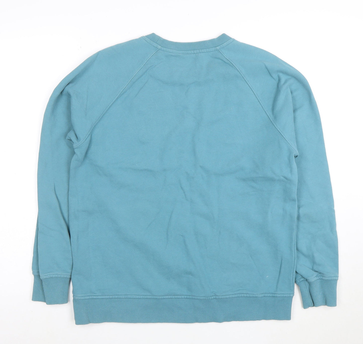 Finisterre Men’s Blue Organic Cotton Crew Neck Sweatshirt Size S