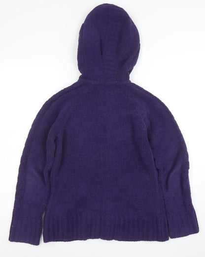 Peter Storm Women’s Purple Fleece Full Zip Hooded Jacket Size 10