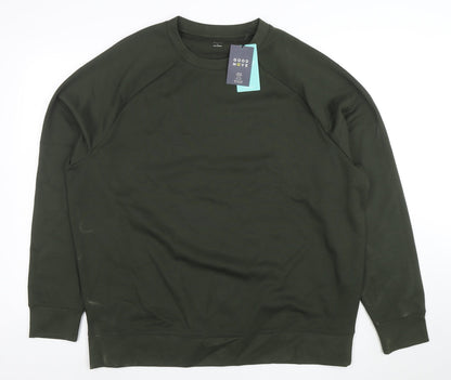 Marks and Spencer Men’s Green XL Pullover Sweatshirt Crew Neck