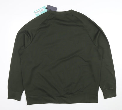 Marks and Spencer Men’s Green XL Pullover Sweatshirt Crew Neck