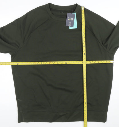 Marks and Spencer Men’s Green XL Pullover Sweatshirt Crew Neck