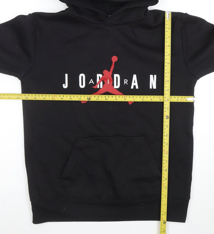 Jordan Boys Black Pullover Hoodie XL 13-15 Years Graphic Print Logo